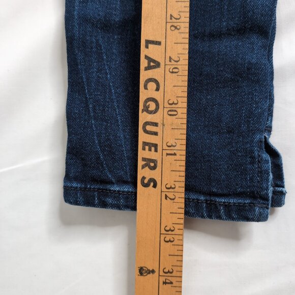 Zara Basic Z1975 Denim Women's Low Rise Moto Cropped Ankle Jean, Size 6 - Picture 9 of 9